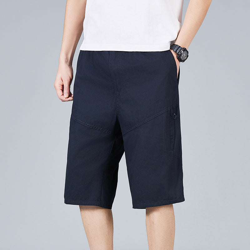 100 Cotton Mens Knee-length Shorts Summer Pants 555