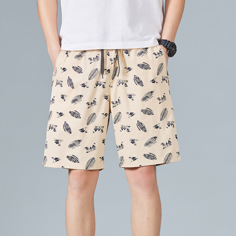100 Cotton Mens Shorts Summer Beach Shorts 5019