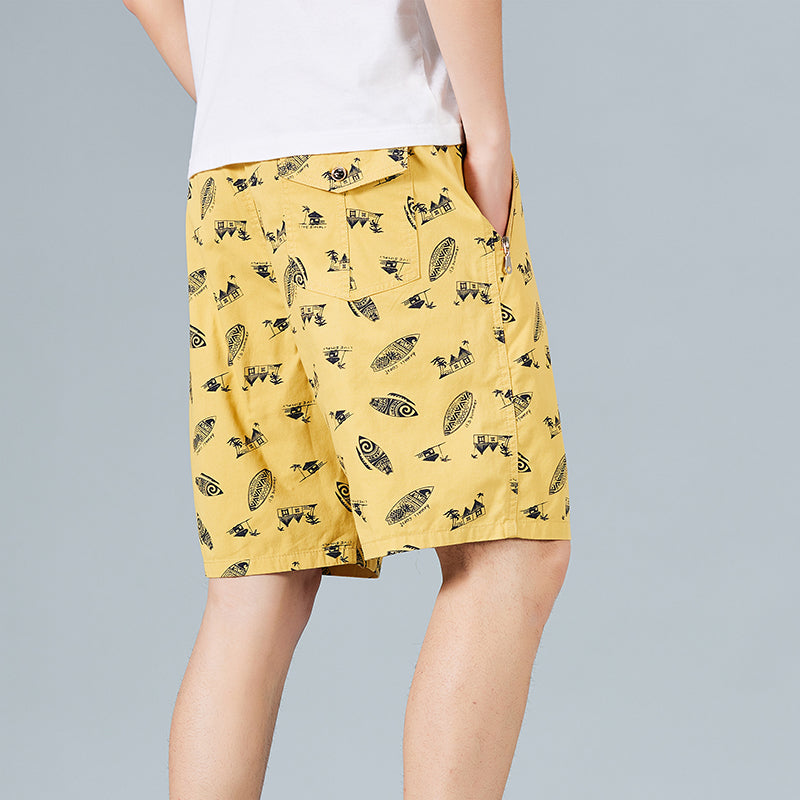 100 Cotton Mens Shorts Summer Beach Shorts 5019