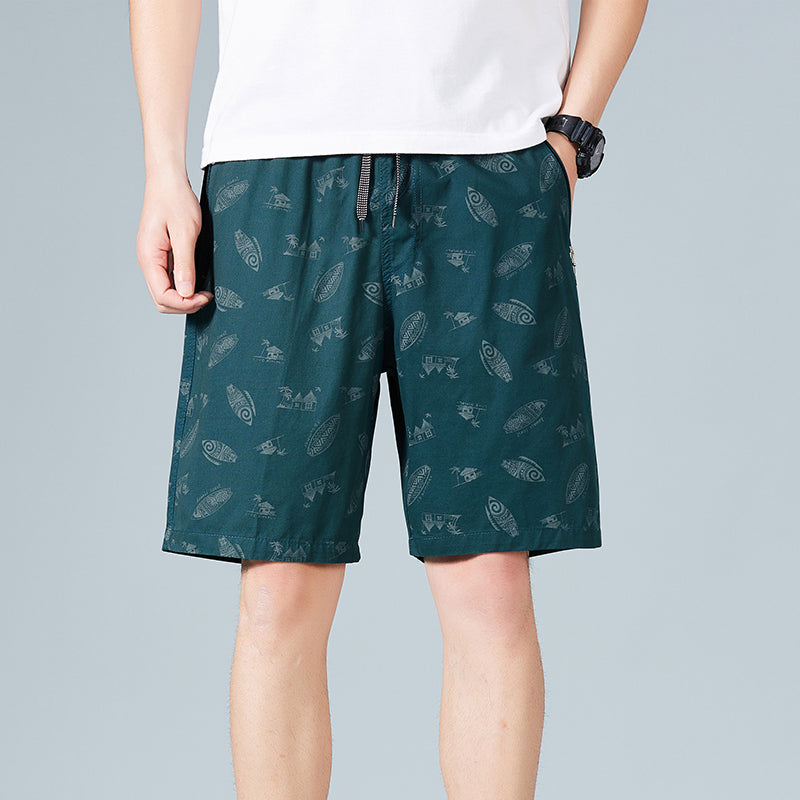 100 Cotton Mens Shorts Summer Beach Shorts 5019