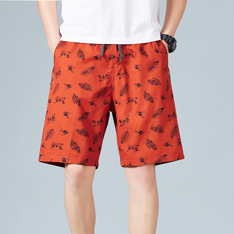 100 Cotton Mens Shorts Summer Beach Shorts 5019