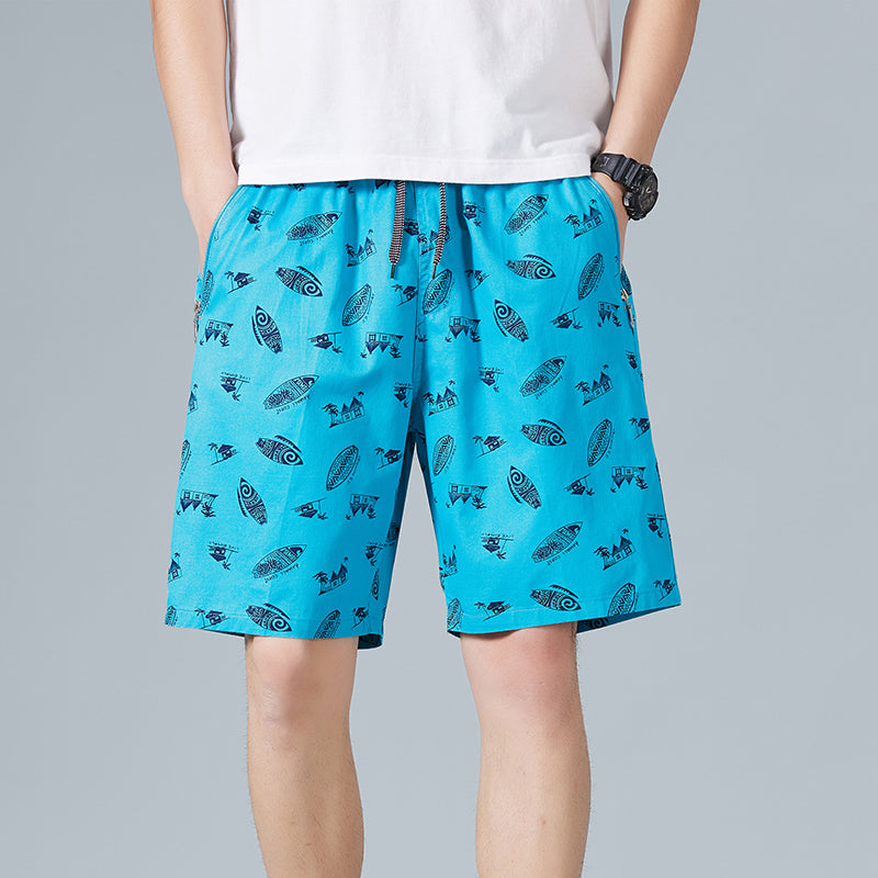 100 Cotton Mens Shorts Summer Beach Shorts 5019