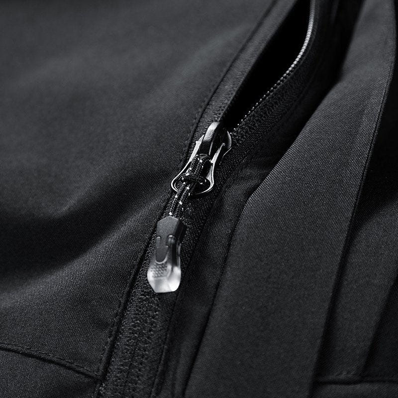 Mens Windproof Jacket Outdoor Hiking Hooded Windbreaker Coat 6629