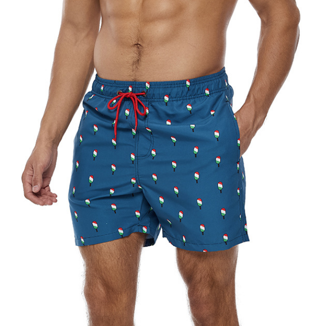 2025 Men Beach Swim Shorts Men Swim Trunks Men Swimwear Shorts Beach with 100% Nylon Quickly Dry Fabric Custom logo