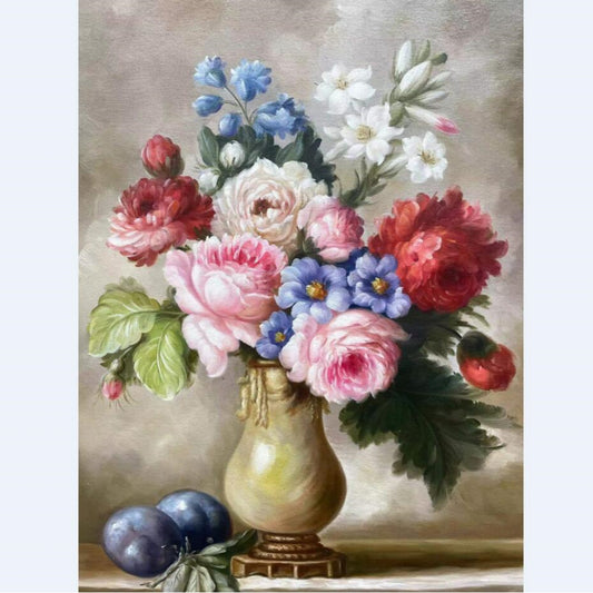 100 Handmade Oil Painting on Canvas Still Life Realism flower painting 20 by 24