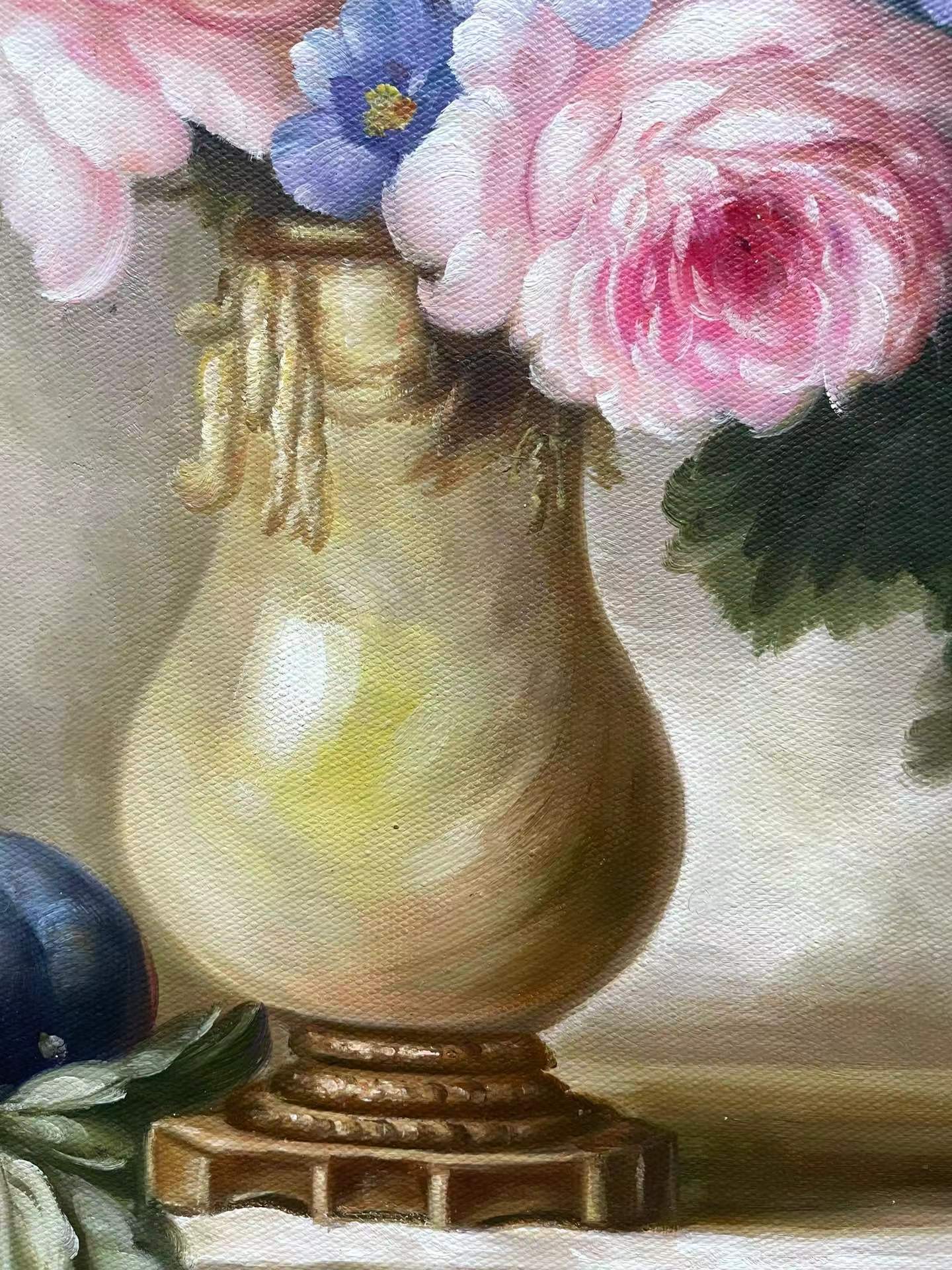 100 Handmade Oil Painting on Canvas Still Life Realism flower painting 20 by 24 M2031