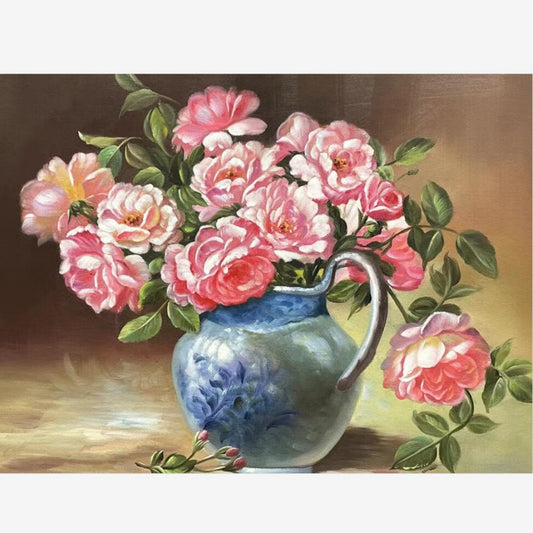 Peonies 100 Handmade Oil Painting on Canvas vintage painting Gifts 20 by 24 M2033