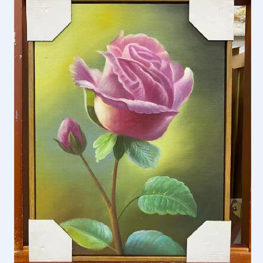 Rose Oil Painting Hand Painted Modern Style Birthday Gifts 12 by 16 M2004