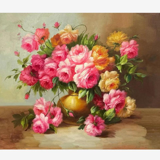 Peonies 100 Handmade Oil Painting on Canvas flower painting 20 by 24 M2036