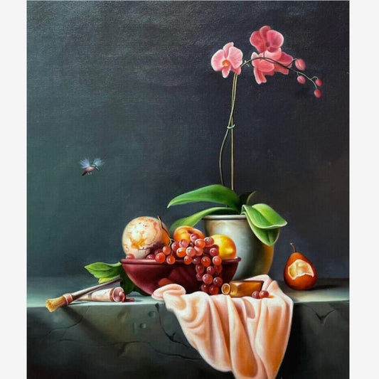 100 Handmade Oil Painting on Canvas Still Life Painting for House Decor 20 by 24 M2039