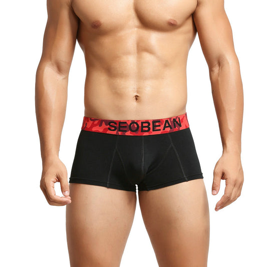 Wholesale SEOBEAN Mens Cotton Boxer Shorts 10207