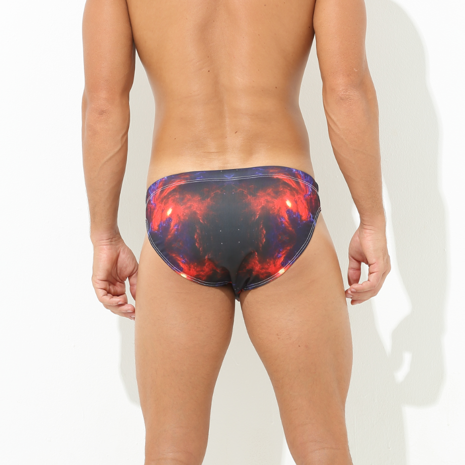 New Styles Spiral Nebula Mens Swimsuit with Strings Wholesaler