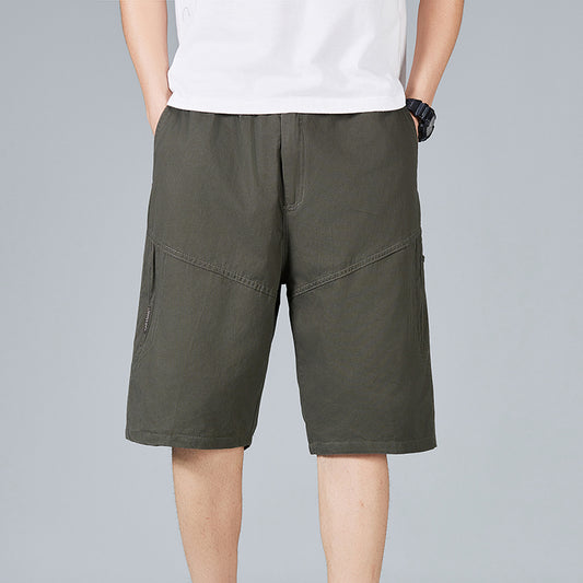 100 Cotton Mens Knee-length Shorts Summer Pants 555