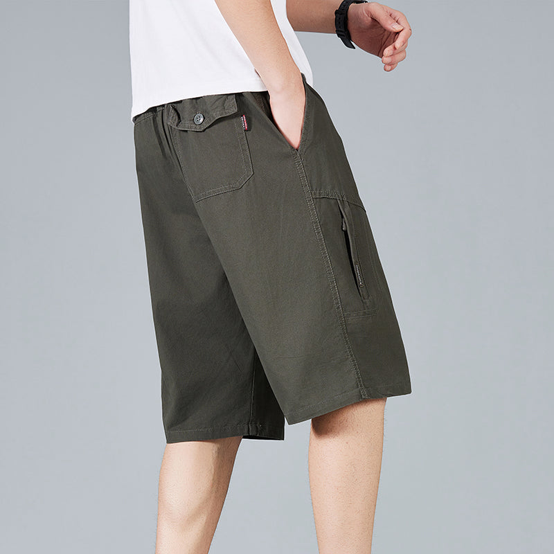 100 Cotton Mens Knee-length Shorts Summer Pants 555