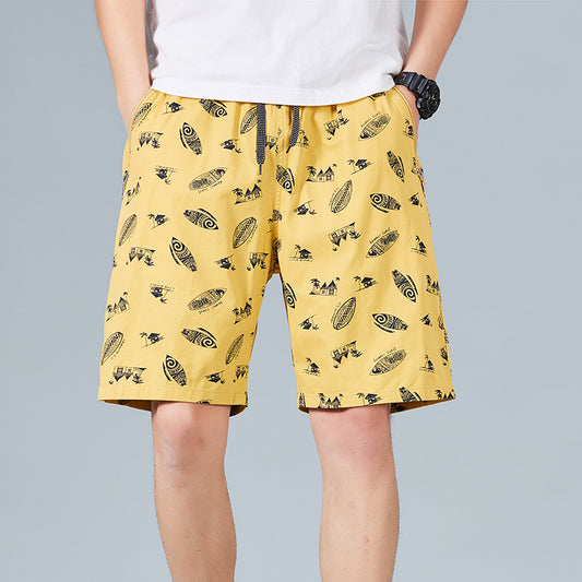 100 Cotton Mens Shorts Summer Beach Shorts 5019