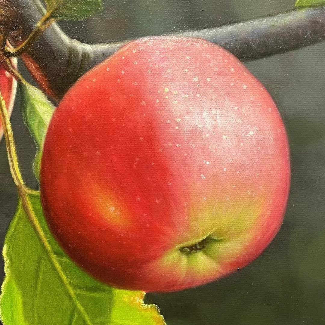 100 Handmade Oil Painting on Canvas Apple Painting for Bedroom Decor 28 by 39 M2019