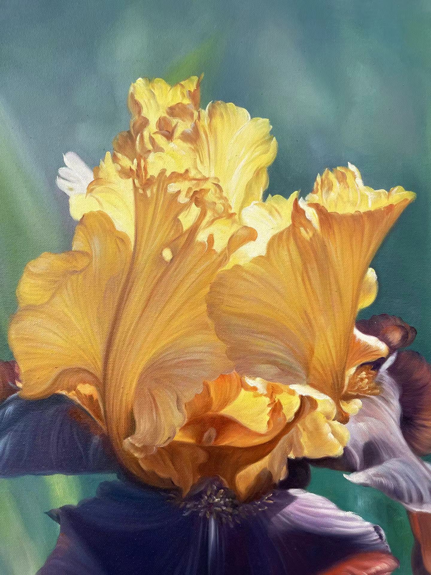 Realistic Flower 100% Handmade Oil Painting on Canvas Wall Decor 28 by 39 M2027