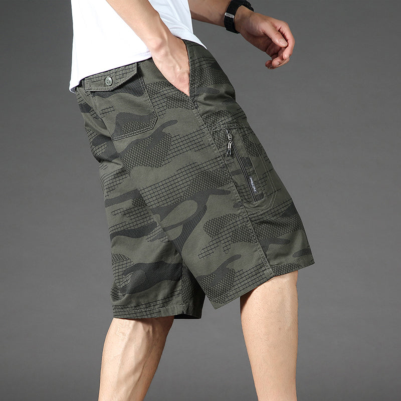100 Cotton Mens Cropped Pants Summer Trousers 8531