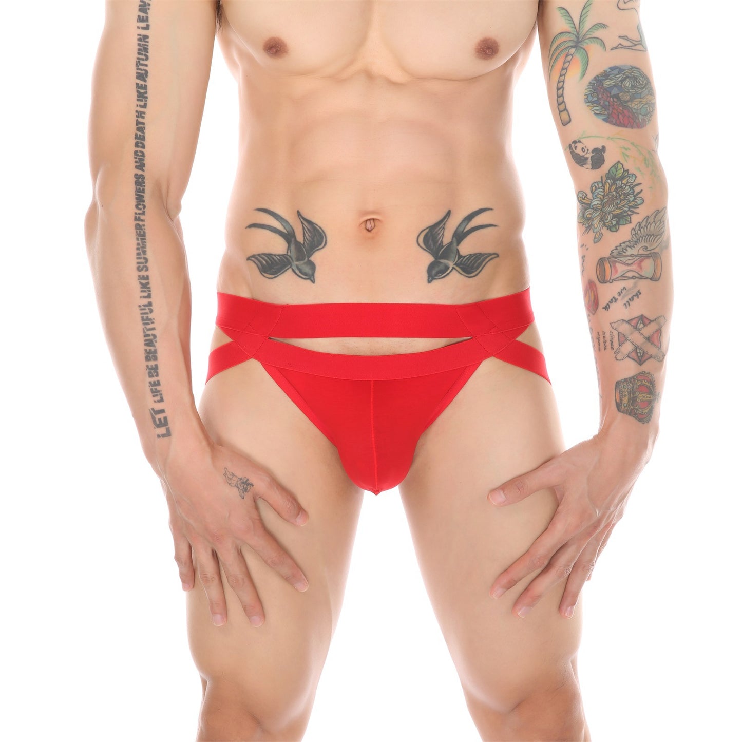 Clever-Menmode Gay Jockstraps with Ring Youth Cotton Underwear