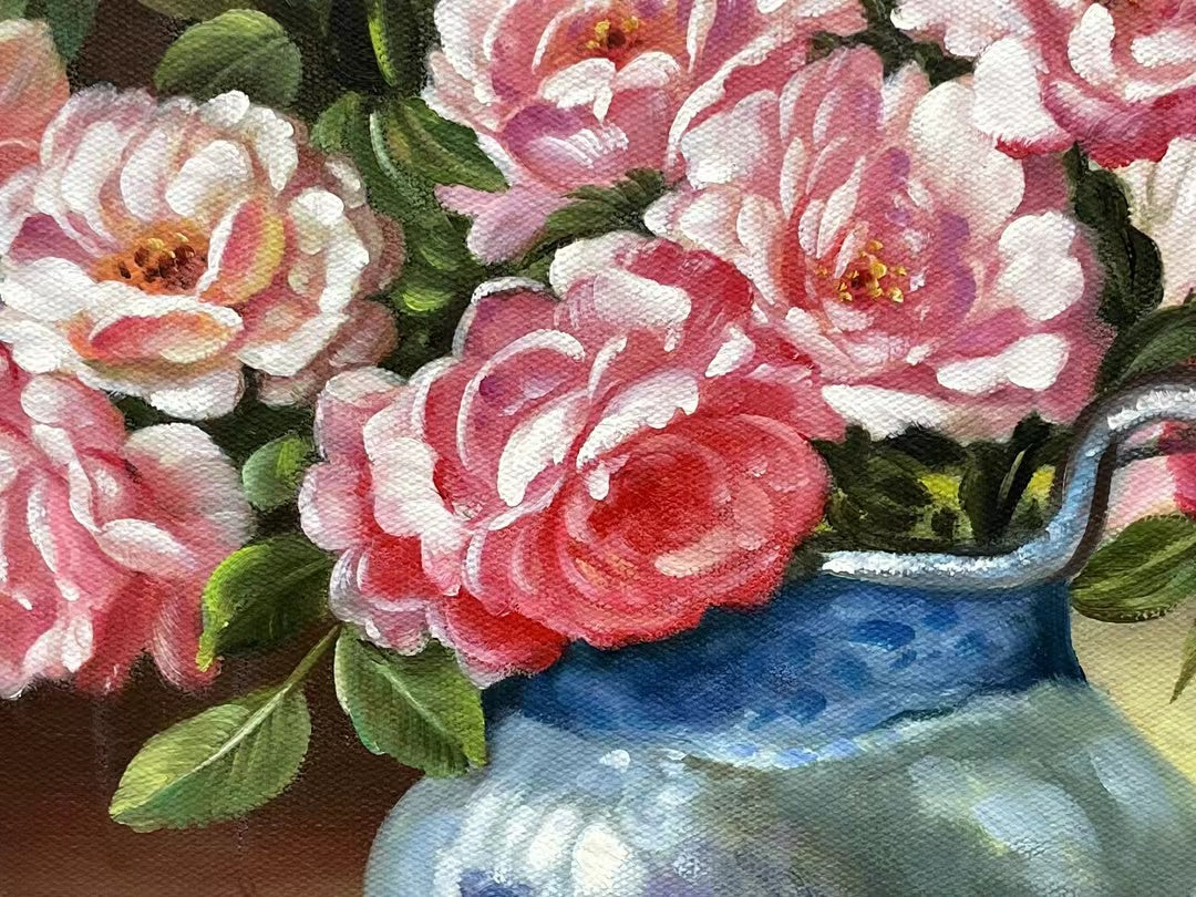 Peonies 100 Handmade Oil Painting on Canvas vintage painting Gifts 20 by 24 M2033