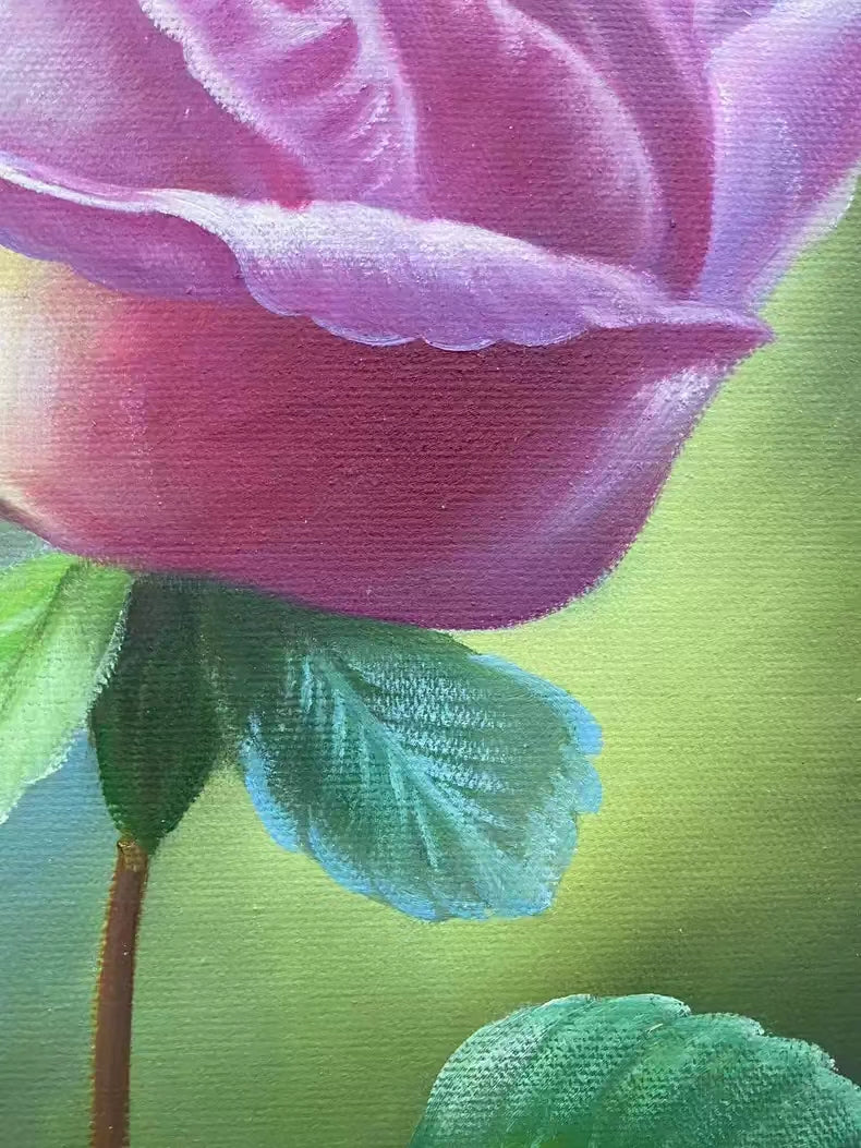 Rose Oil Painting Hand Painted Modern Style Birthday Gifts 12 by 16 M2004