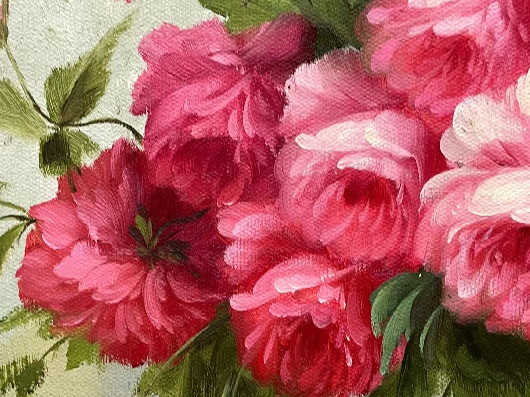 Peonies 100 Handmade Oil Painting on Canvas flower painting 20 by 24 M2036