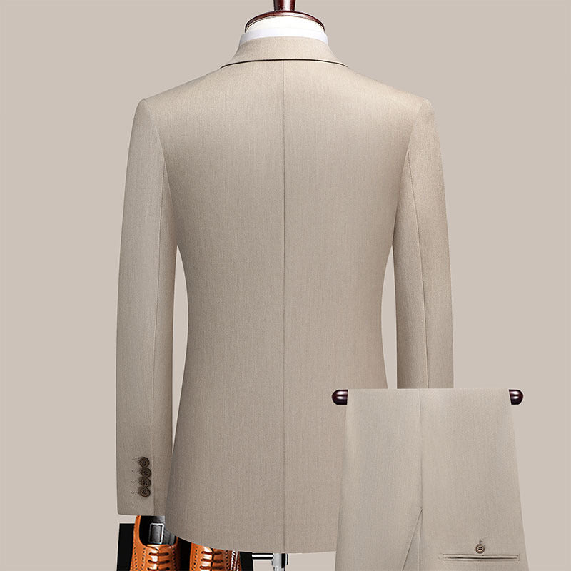 Mens Suits 2pcs Set Business Wedding Clothes Double Buckles MU004