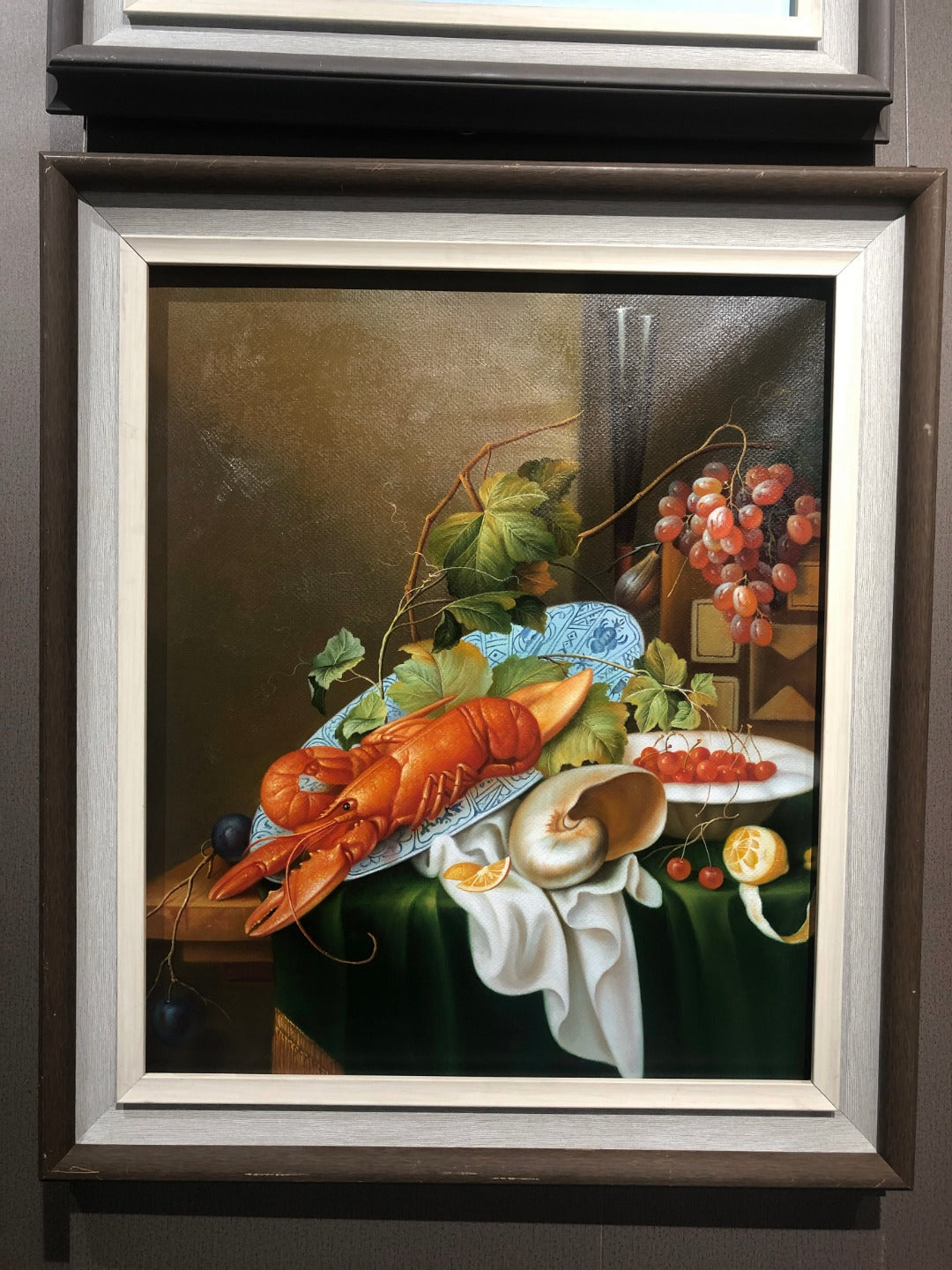 100 Handmade Oil Painting on Canvas Lobster Painting for Kitchen Decor 20 by 24 M2005