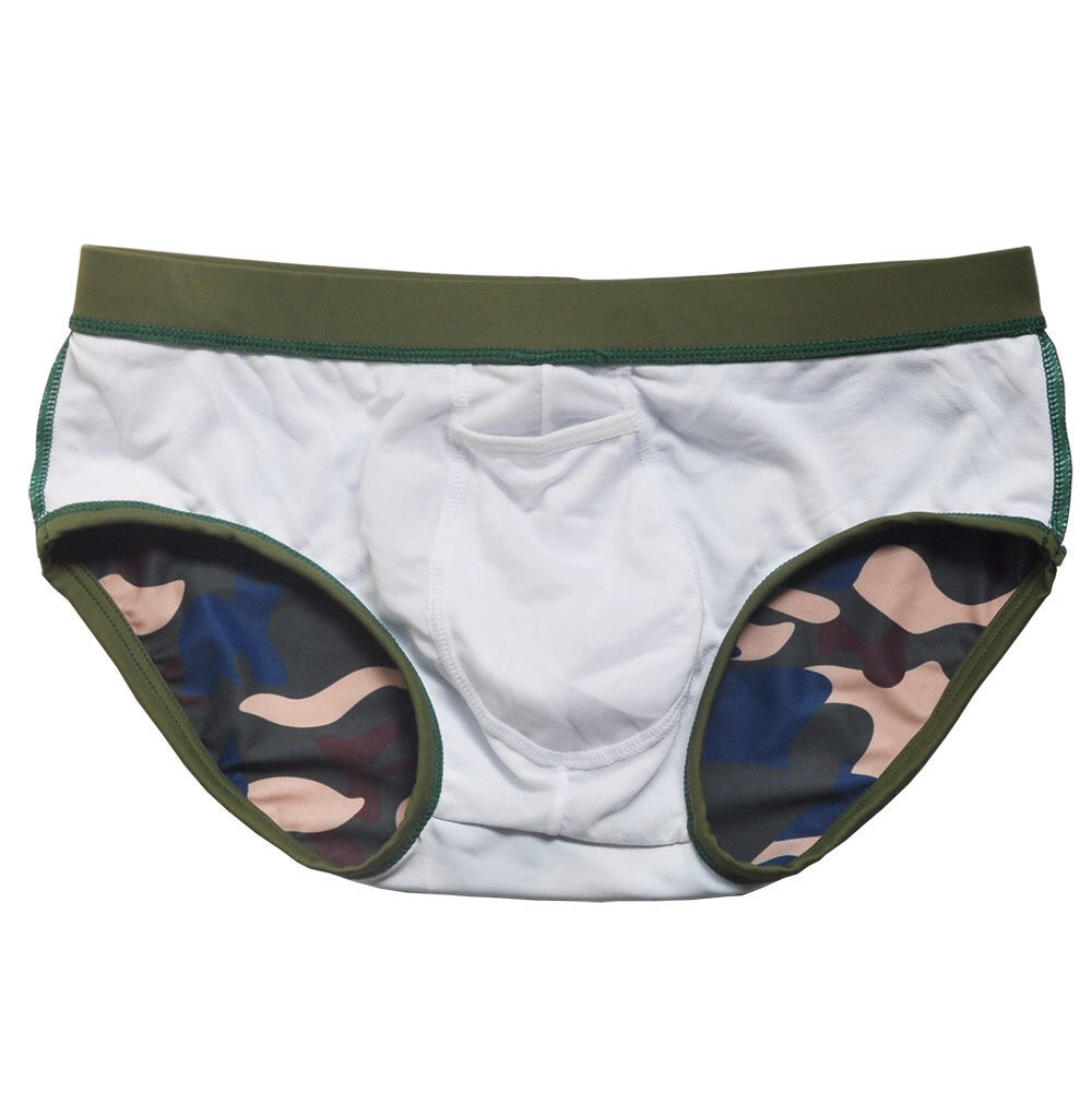 U005 Camouflage Mens Swimsuit Briefs Swimwear Male Sexy Swimming Bikini