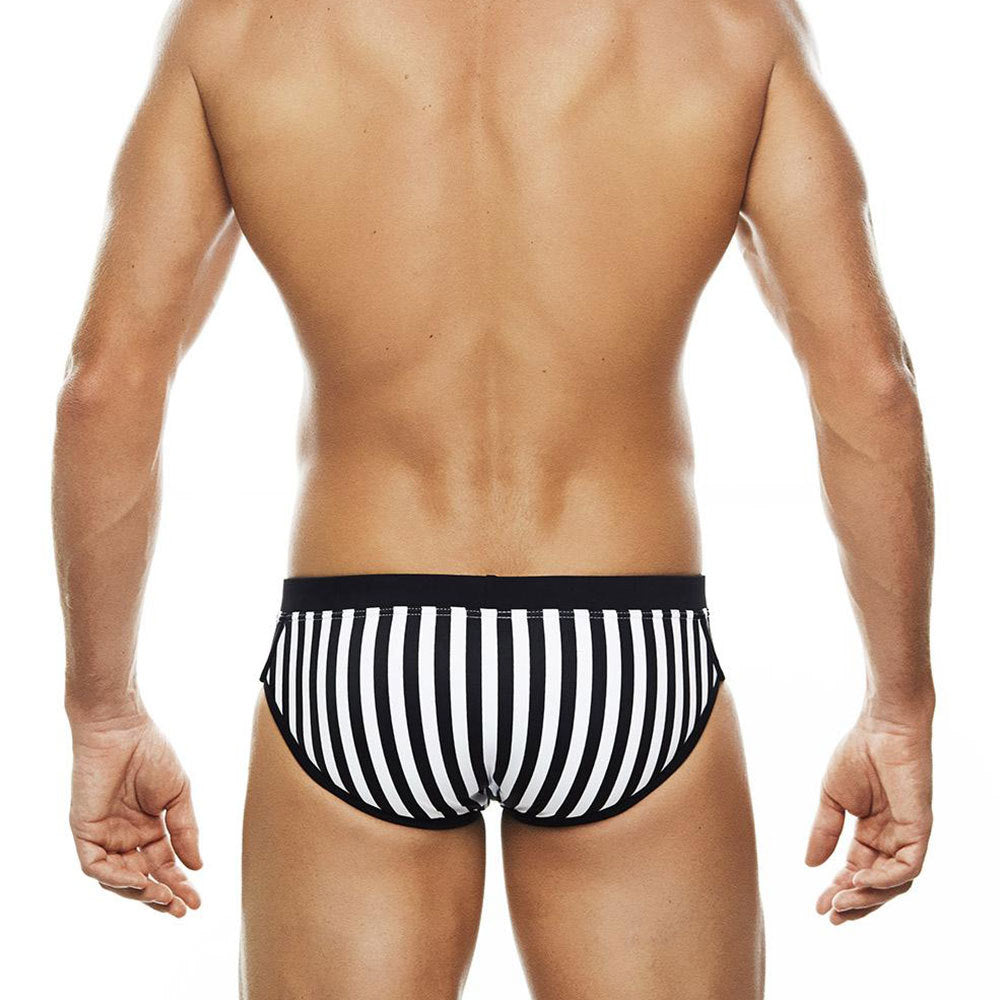 Striped Pattern Mens Swimsuit Briefs Swimwear Male Sexy Swimming Bikini U062