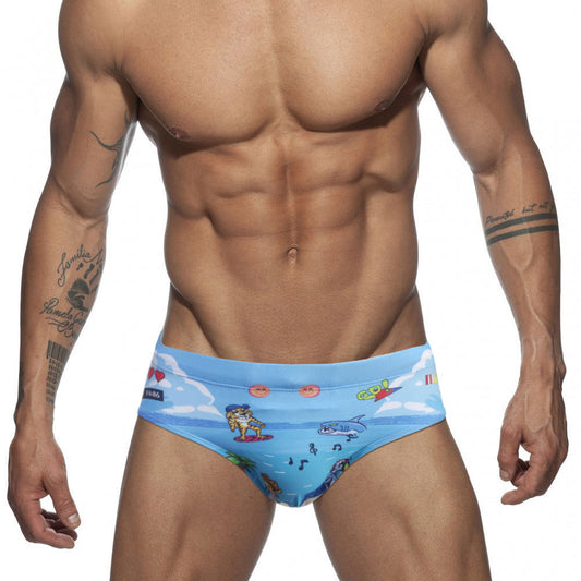 U313 Mens Swimsuit Briefs Swimwear Male Sexy Swimming Bikini Board Beach Surfing Swim Trunks