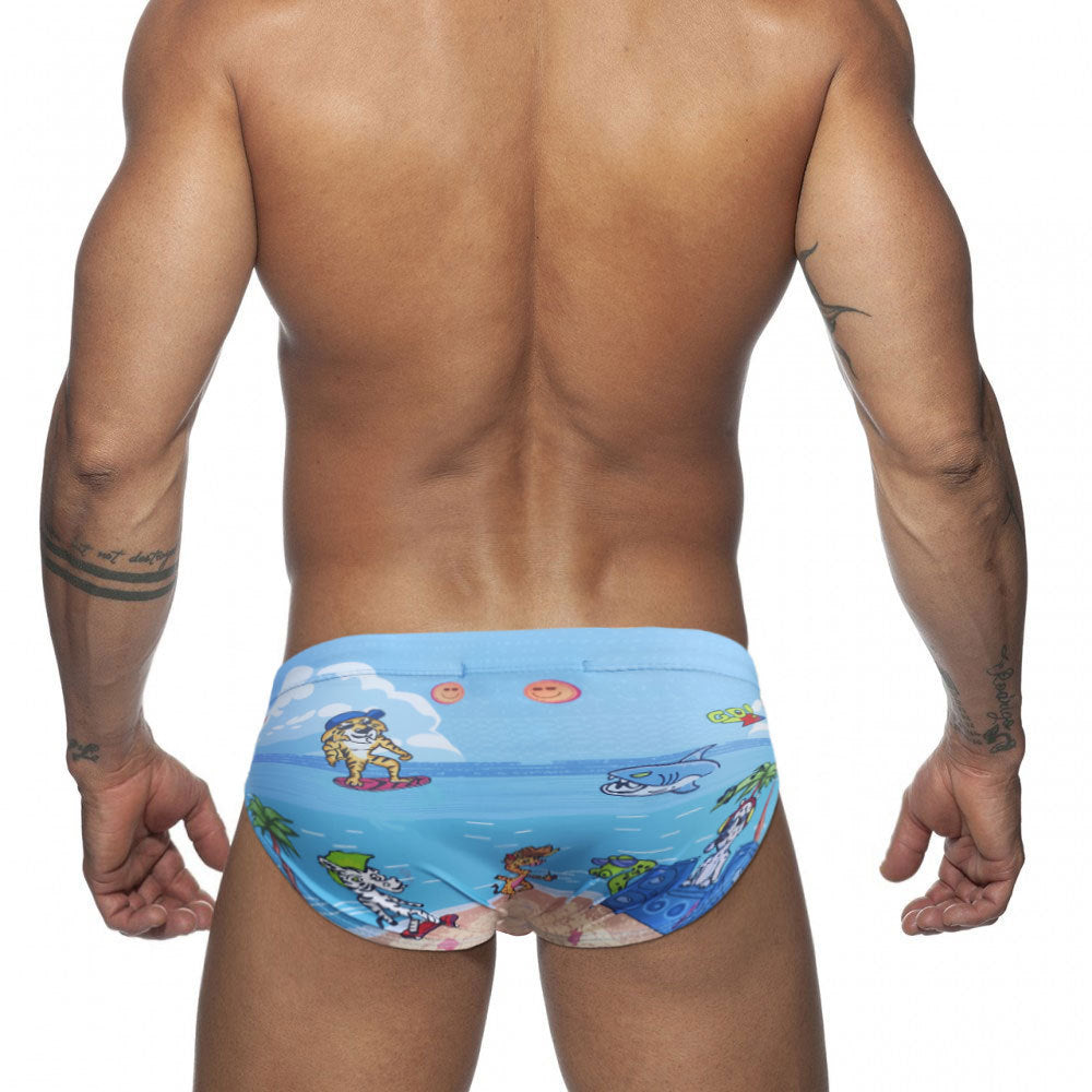 U313 Mens Swimsuit Briefs Swimwear Male Sexy Swimming Bikini Board Beach Surfing Swim Trunks