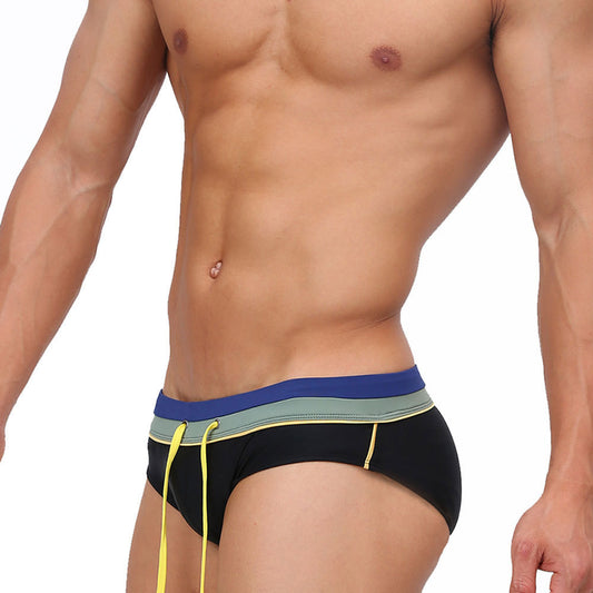 U324 Mens Swimsuit Briefs Swimwear Sexy Swimming Bikini Board Beach Surfing Swim Trunks