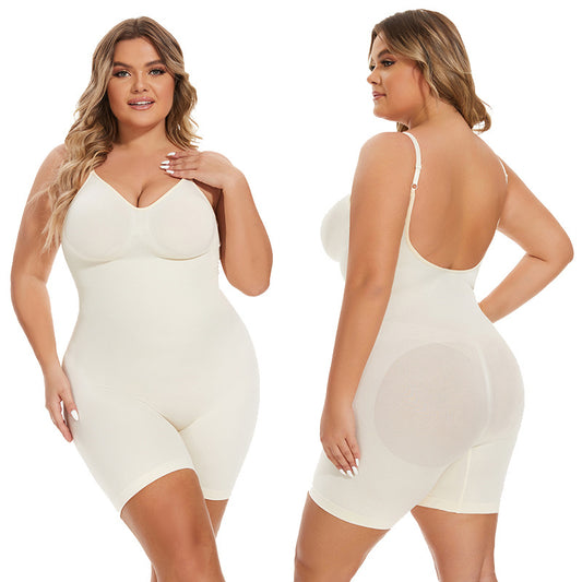 Seamless Shapewear Women Tummy Control Waist Trainer Bodysuit V-Neck Camisole Jumpsuit Tops Full Body Shaper