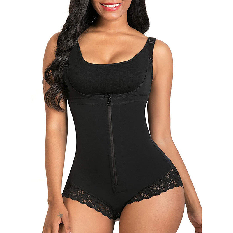 Shapewear for Women Tummy Control Fajas Colombianas Body Shaper Zipper Open Bust Bodysuit